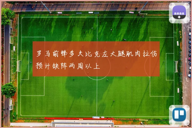 罗马前锋多夫比克左大腿肌肉拉伤预计缺阵两周以上